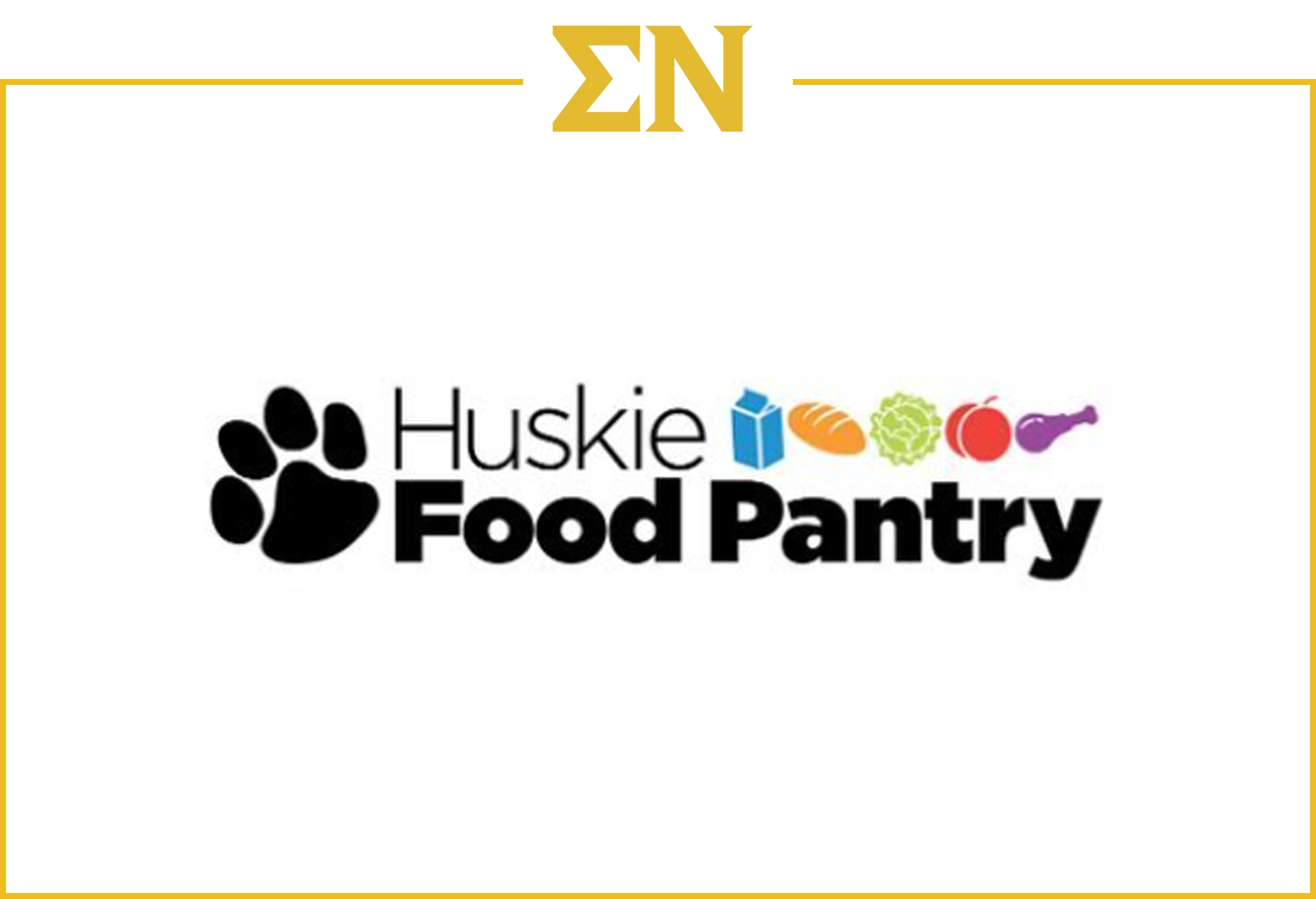 Sigma Nu NIU Philanthropy Huskie Food Pantry