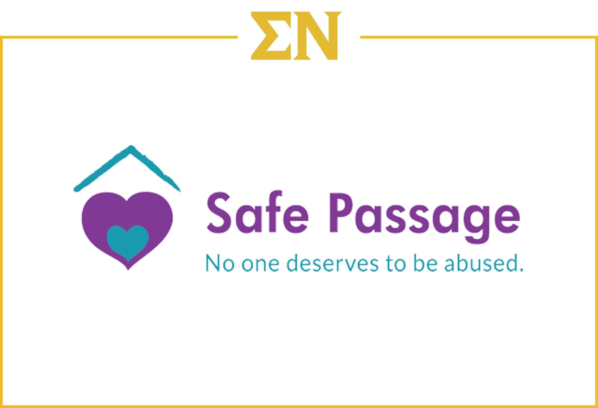Sigma Nu NIU Philanthropy Safe Passage