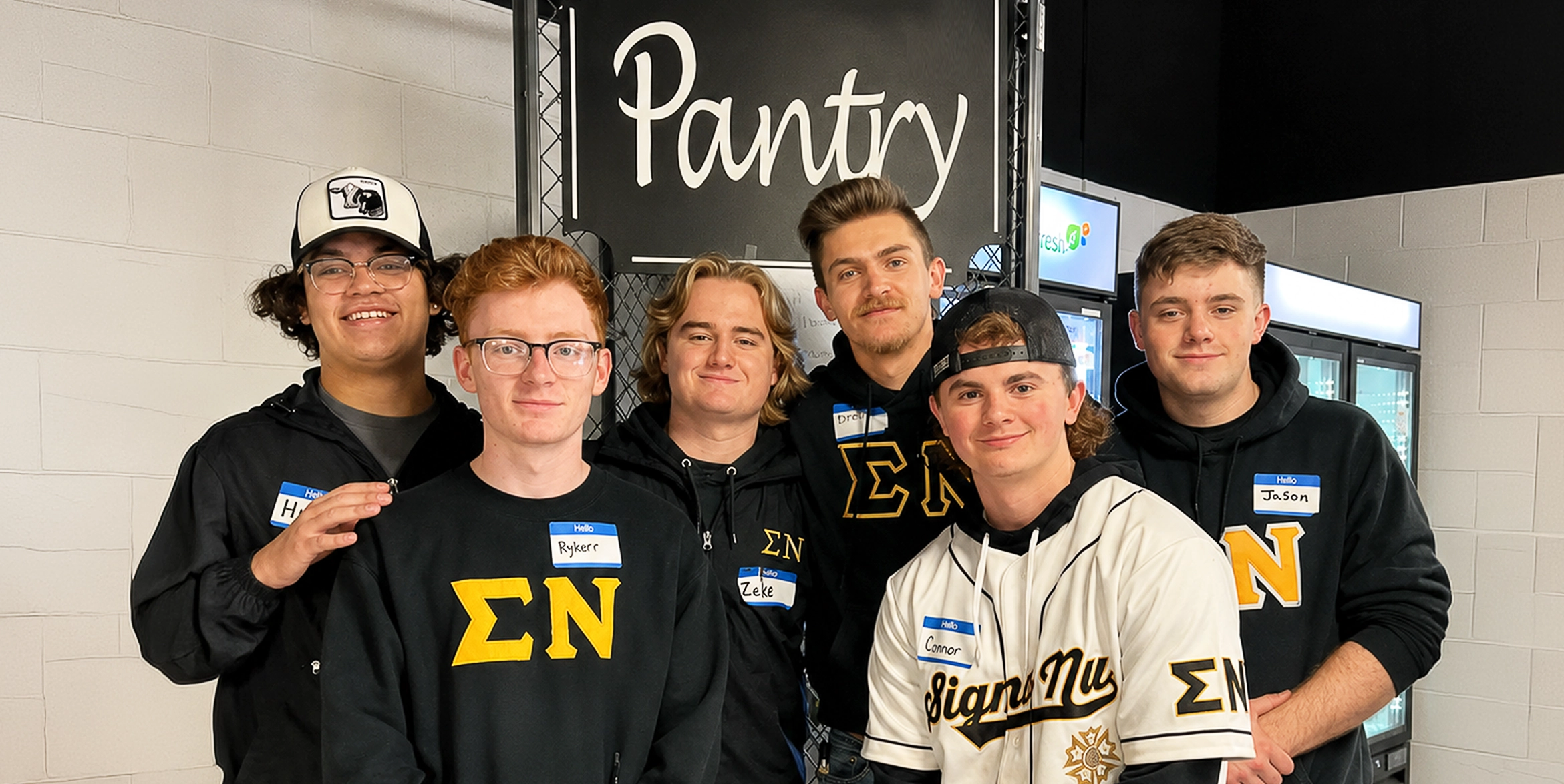 Sigma Nu NIU Food Pantry Volunteers