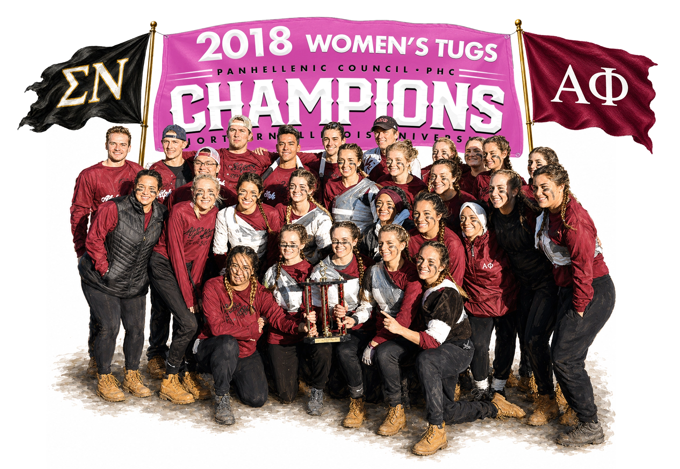 Sigma Nu NIU Tugs Champions Alpha Phi 2018