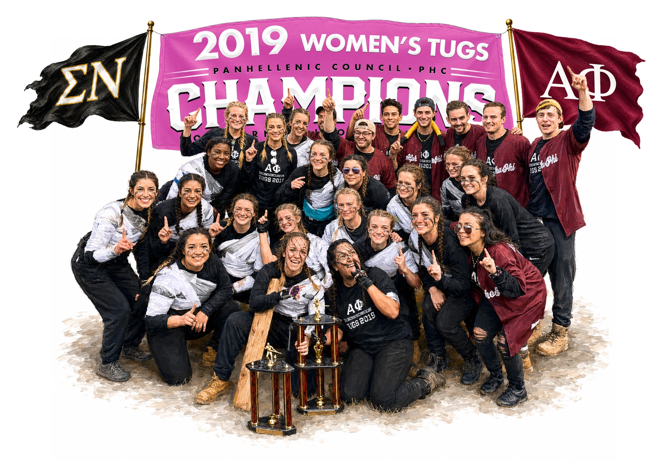 Sigma Nu NIU Tugs Champions Alpha Phi 2019