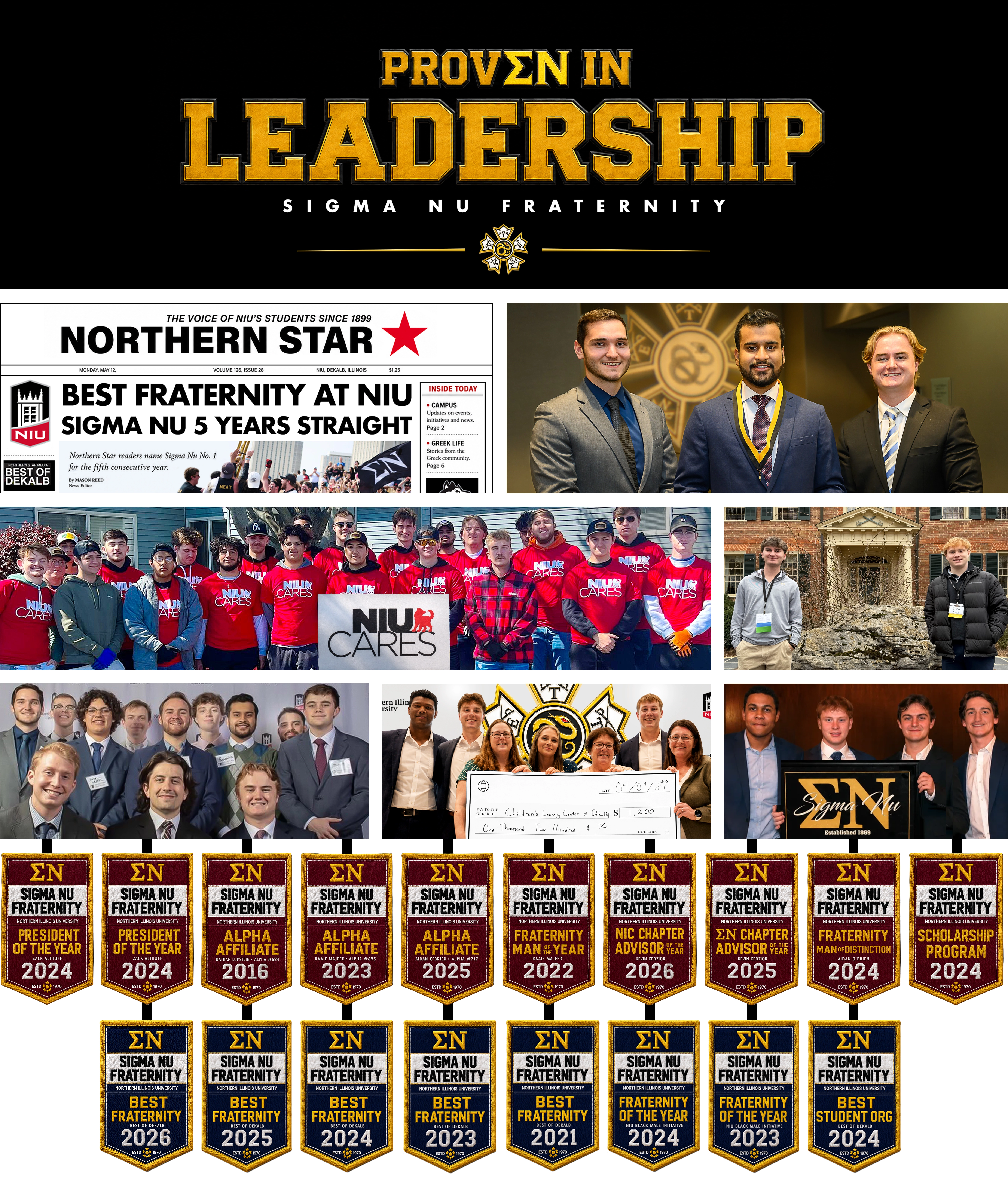 #1 Leadership Development Fraternity at NIU