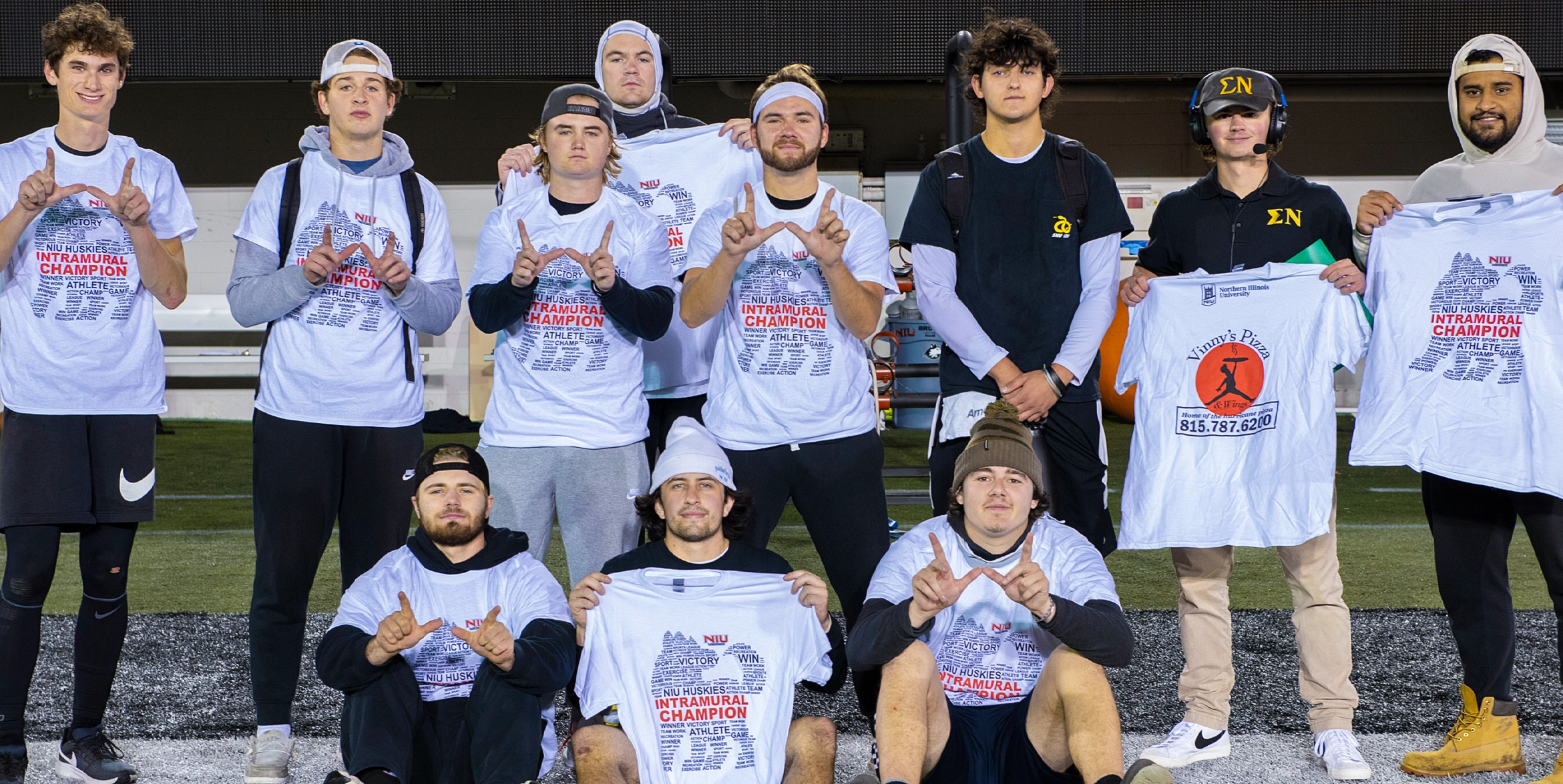 Sigma Nu NIU Greek Basketball Team Champions