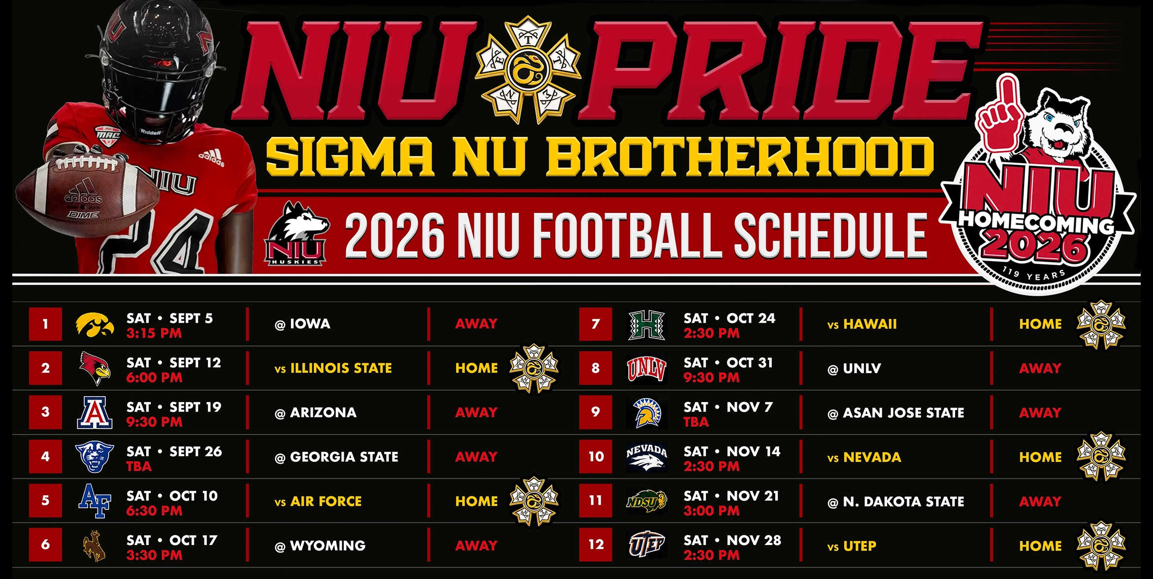 Sigma Nu NIU Greek Row Sports Intramural Champions
