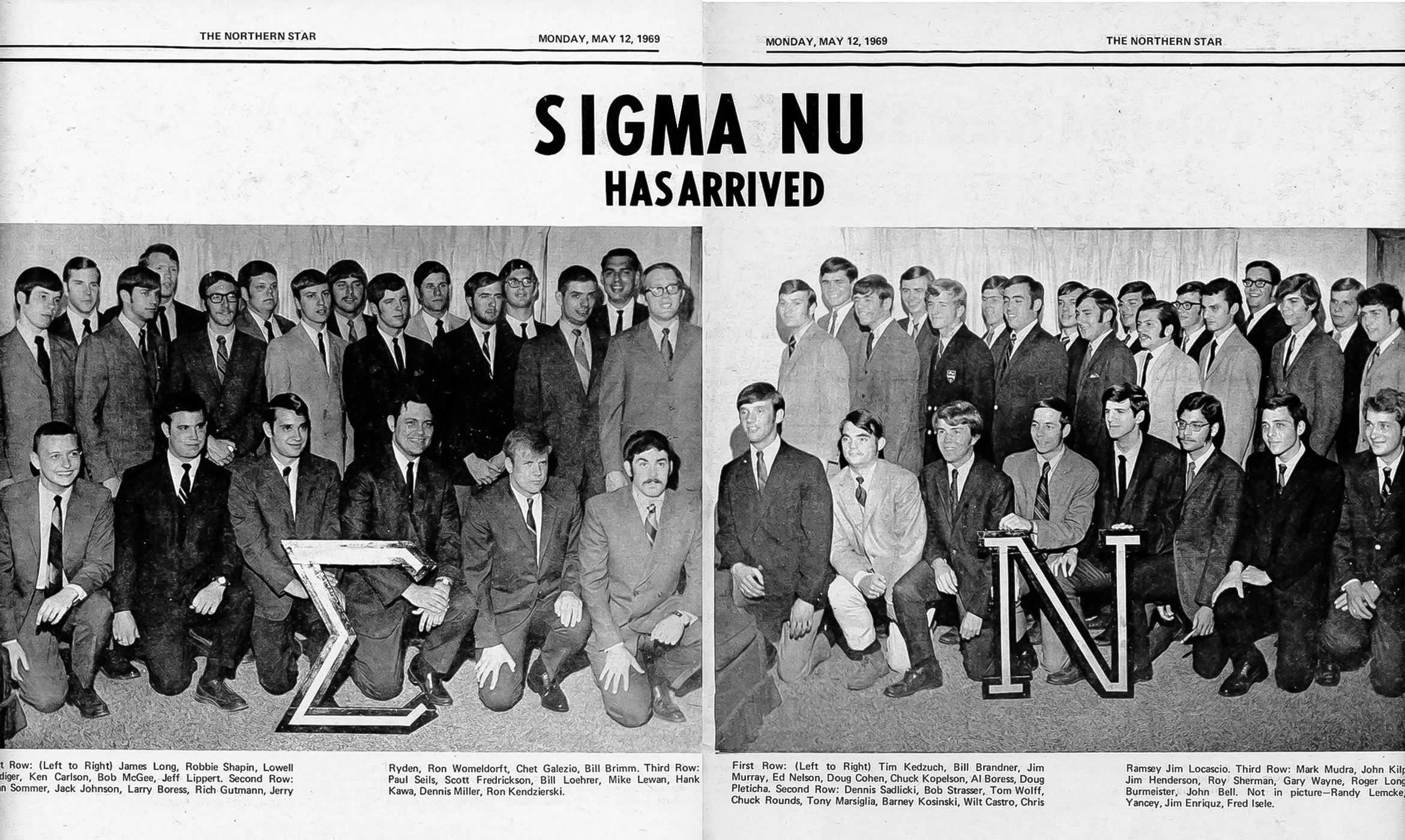 Sigma.Nu.NIU.Announced Beta Phi Gamma Installation of Sigma Nu