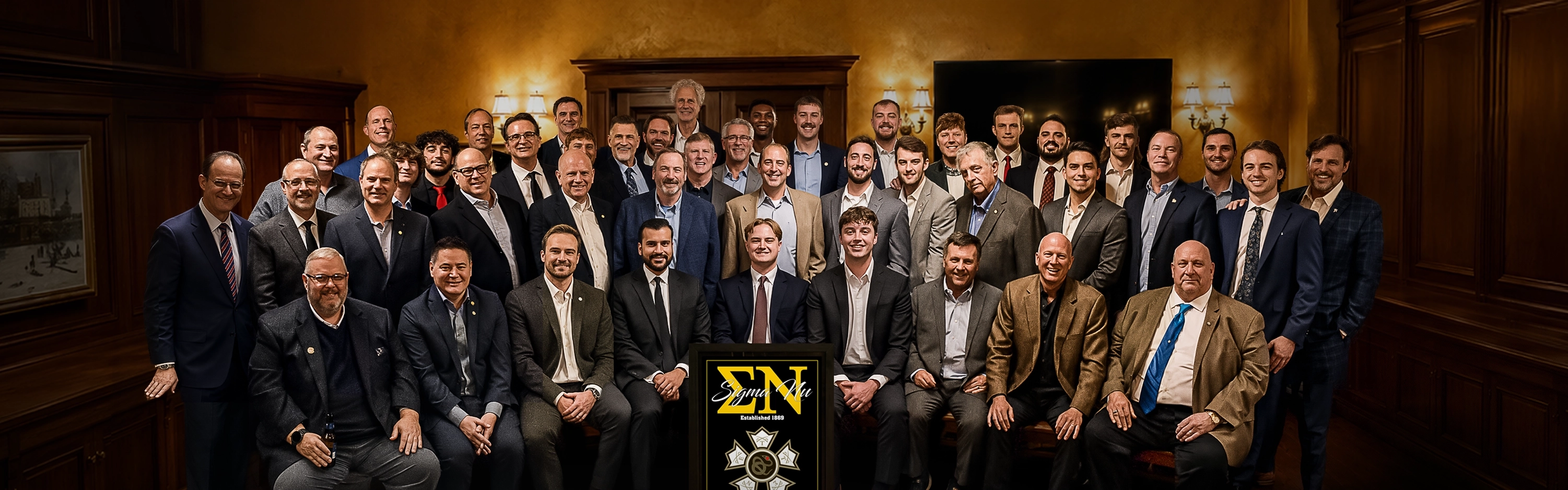 Sigma Nu NIU Brotherhood behind Tugs