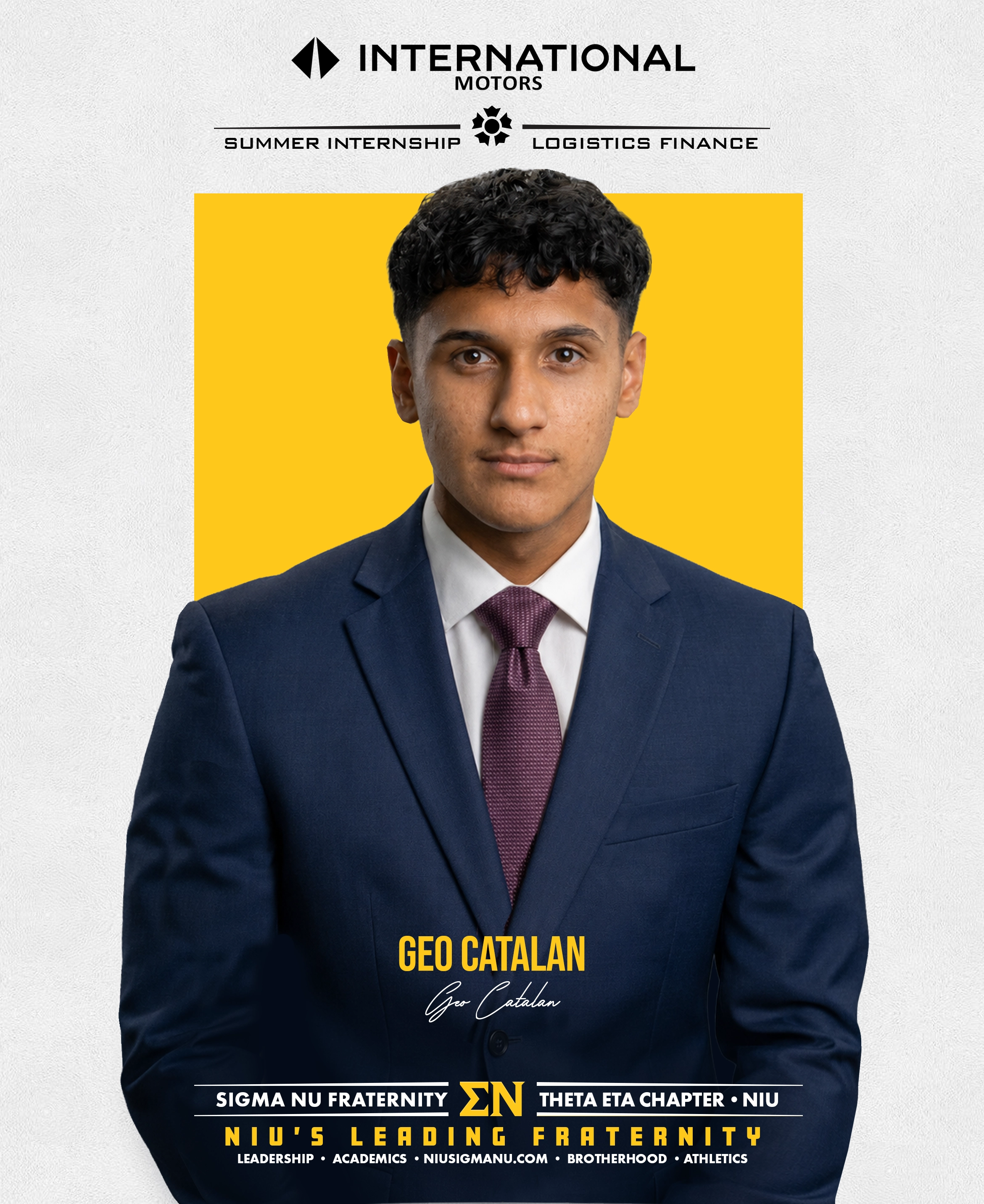 NIU Business Internship Sigma Nu Geo