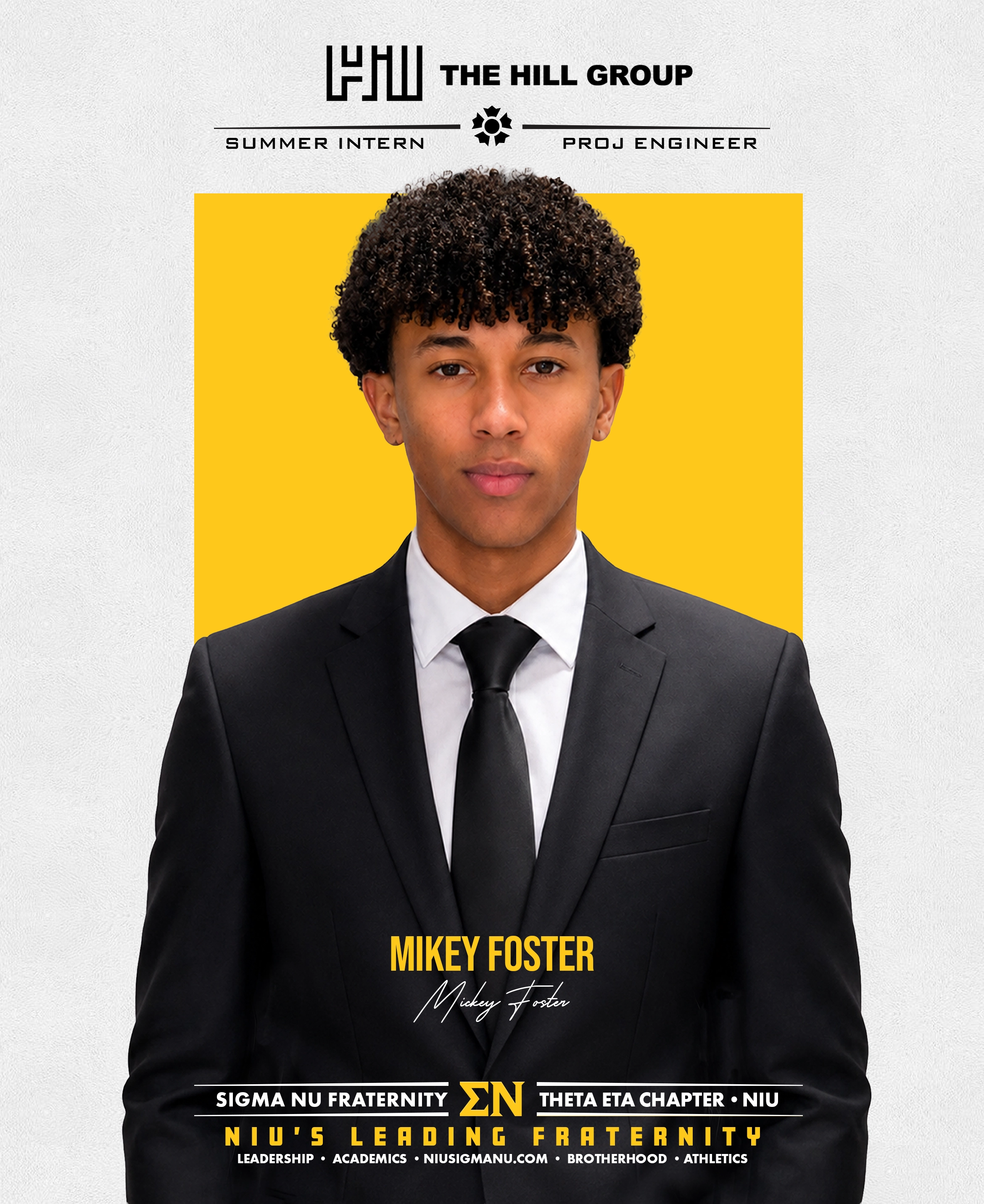 NIU Business Internship Sigma Nu Mikey